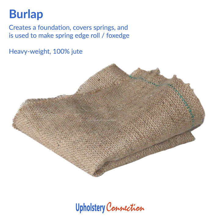 100% Jute Upholstery Burlap, fire retardant, heavy-weight - Upholstery  Connection
